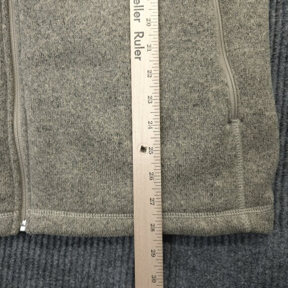 North Face Knit Jacket Mens L Brown Full Zip Sweater Outdoors Hiking Gorpcore - Picture 9 of 14